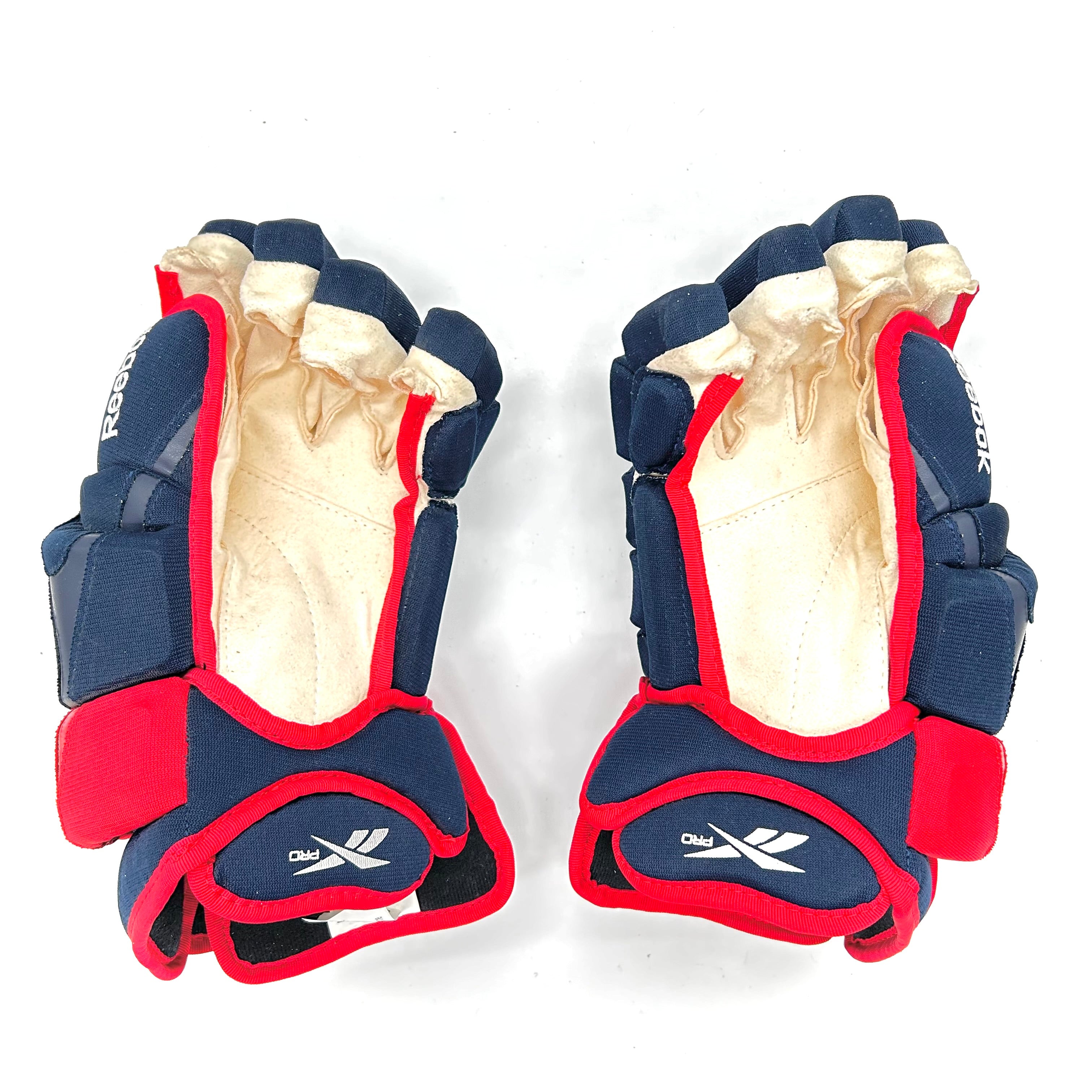 Reebok 10KN - Gants Pro Stock d'occasion (bleu marine/rouge)